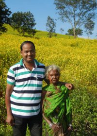 With a Juang old woman at Gonasika