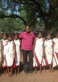 With Dancing Durua Girls, Koraput